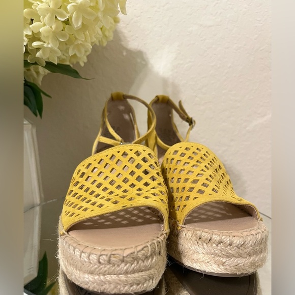 Franco Sarto Womens Calabria Leather Open Toe Casual Platform Sandals - Picture 5 of 10